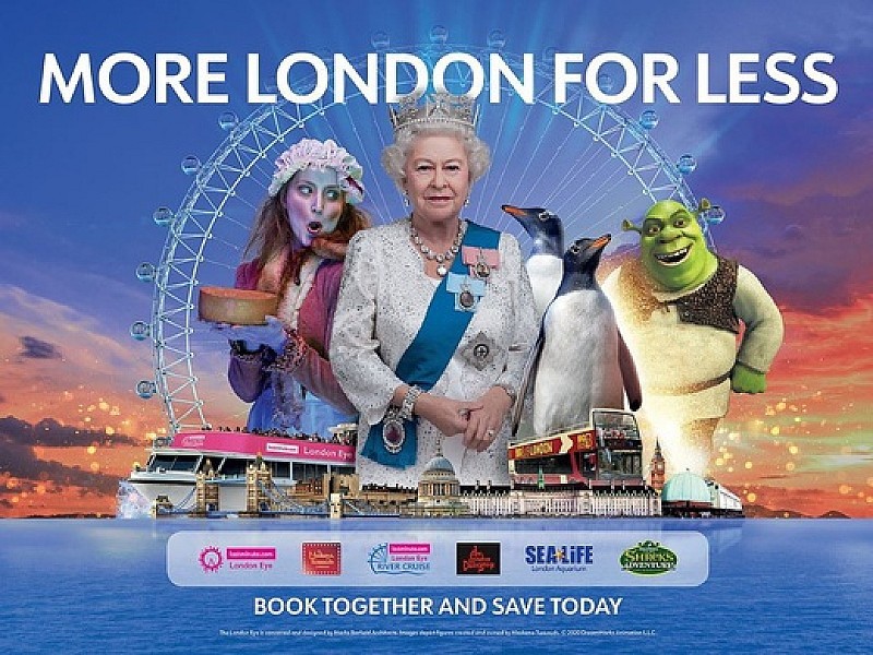 Merlin’s Magical London: SEA LIFE & Shrek's Adventure & London Dungeon & The London Eye & Madame Tussauds
