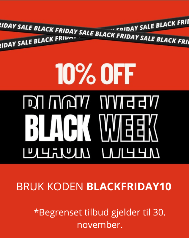 Black Friday er her – ikke gå glipp av 10 % rabatt!